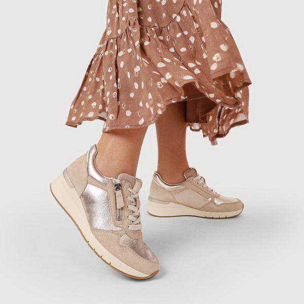 Jones Bootmaker Women's Louisina Dual-Fasten Chunky Trainers - Metallic Multi