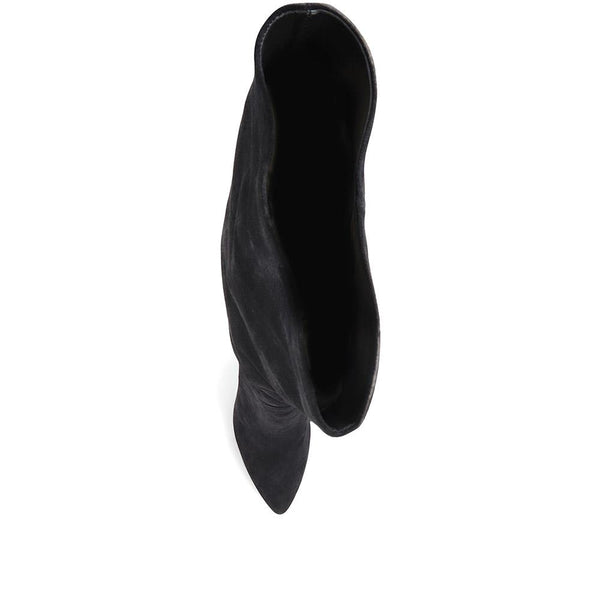 Jones Bootmaker Women's Luz Stiletto Knee High Boots - Black