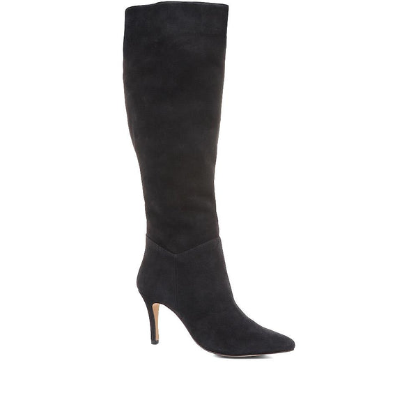 jones bootmaker Women's Luz Stiletto Knee High Boots - Black