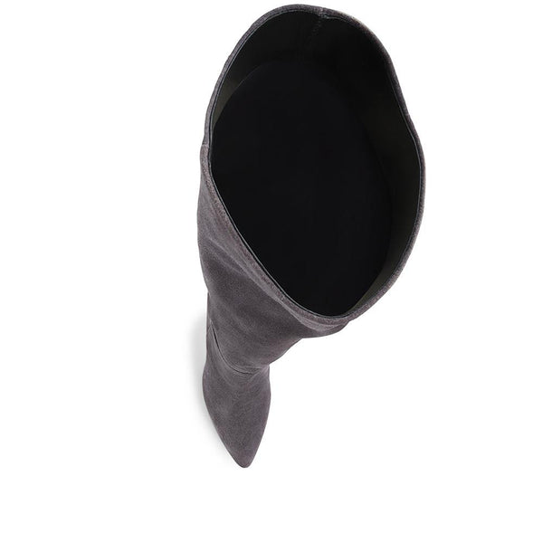 Jones Bootmaker Women's Luz Stiletto Knee High Boots - Grey