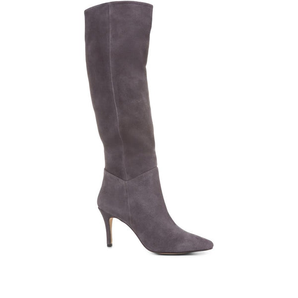 jones bootmaker Women's Luz Stiletto Knee High Boots - Grey