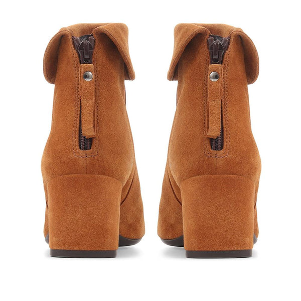 Jones Bootmaker Women's Lylah Heeled Ankle Boots - Cognac