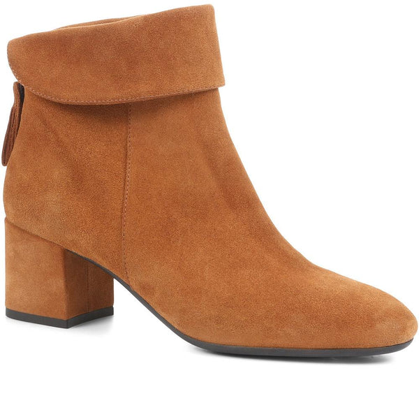 jones bootmaker Women's Lylah Heeled Ankle Boots - Cognac