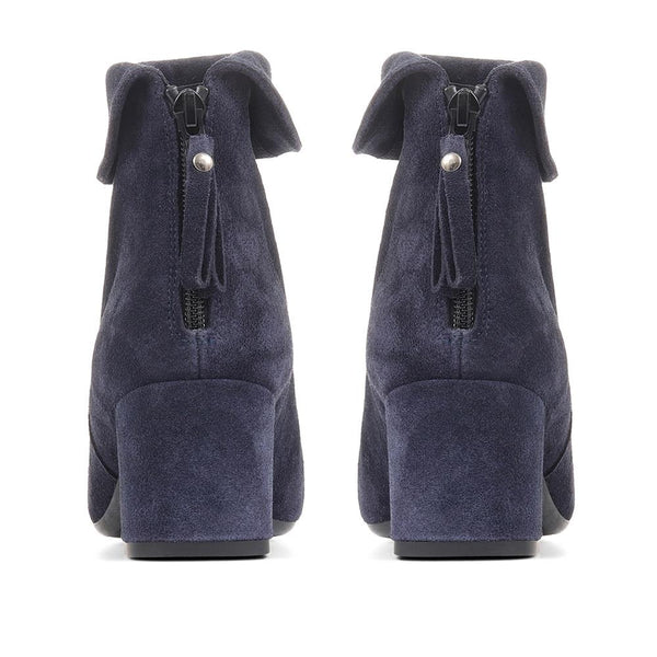 Jones Bootmaker Women's Lylah Heeled Ankle Boots - Navy