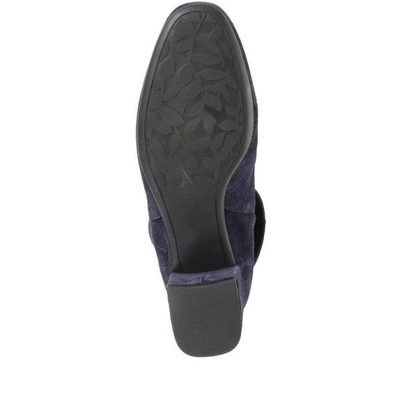 Jones Bootmaker Women's Lylah Heeled Ankle Boots - Navy