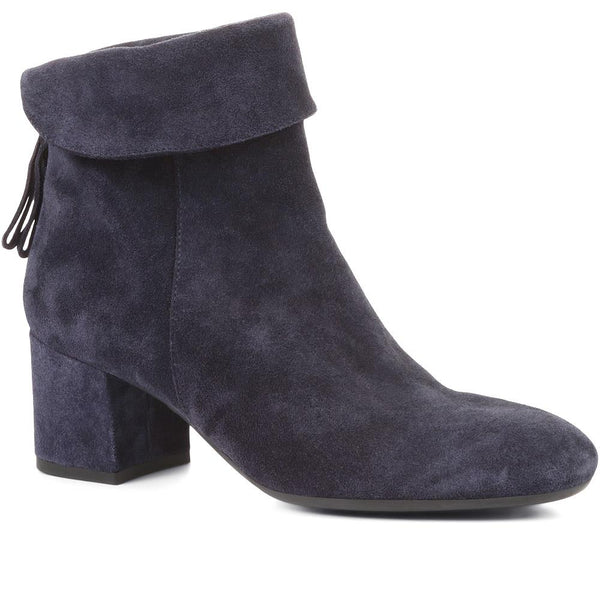 jones bootmaker Women's Lylah Heeled Ankle Boots - Navy