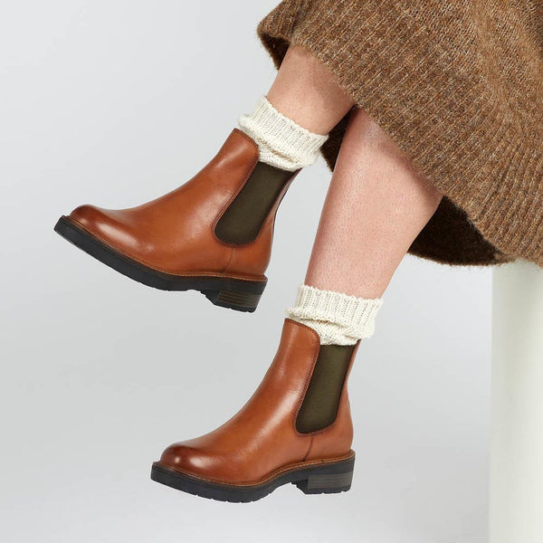 Jones Bootmaker Women's Maddalena Leather Chelsea Boots - Tan