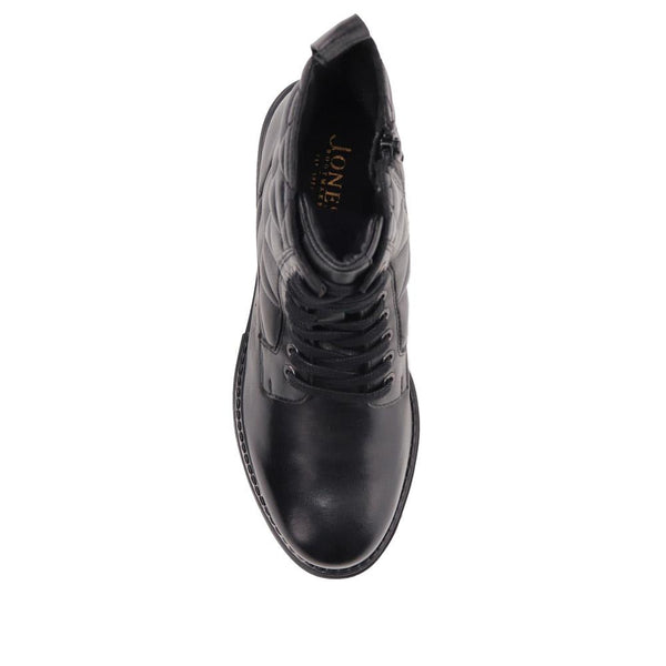 Jones Bootmaker Women's Mahala Quilted Ankle Boots - Black