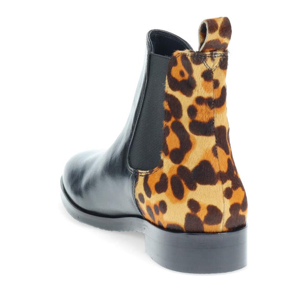 Jones Bootmaker Women's Majorie Chelsea Boots - Black Leopard