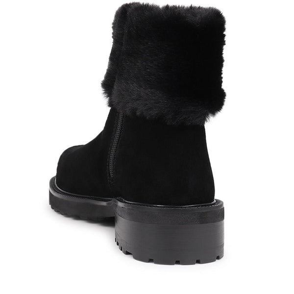 Jones Bootmaker Women's Manda Leather Ankle Boots - Black