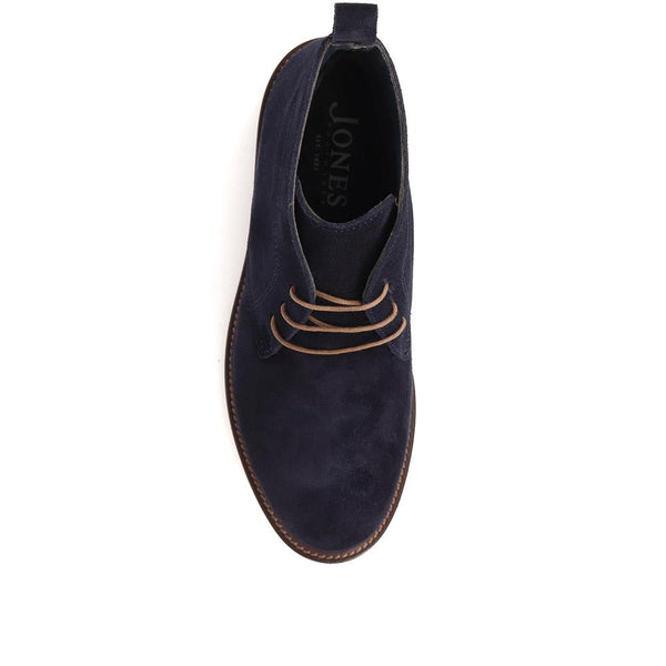 Jones Bootmaker Women's Manuela Suede Chukka Boots - Navy