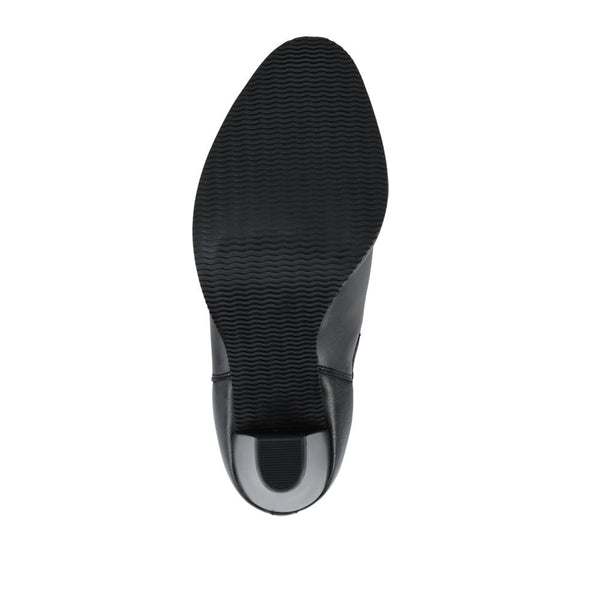 Jones Bootmaker Women's Marya Cuban Heel Leather Ankle Boots - Black