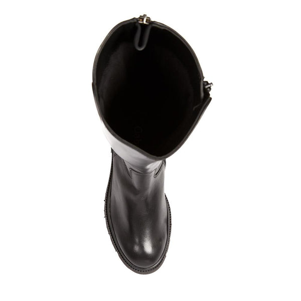 Jones Bootmaker Women's Match Chunky Leather Long Boots - Black