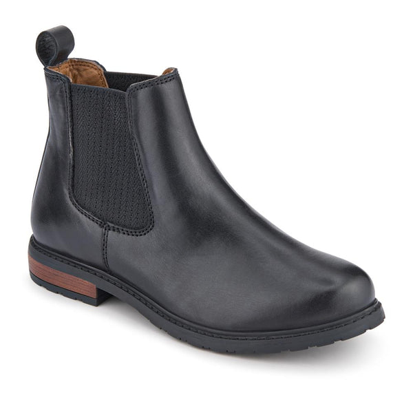 jones bootmaker Women's Mayah Leather Chelsea Boots - Black