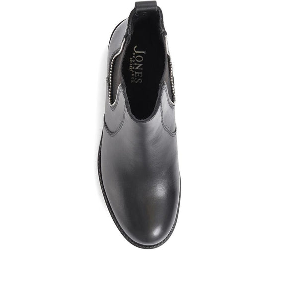 Jones Bootmaker Women's Mena Heeled Chelsea Boots - Black