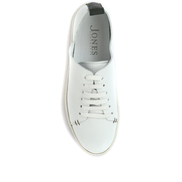 Jones Bootmaker Women's Midwood Women's Leather Trainers - White
