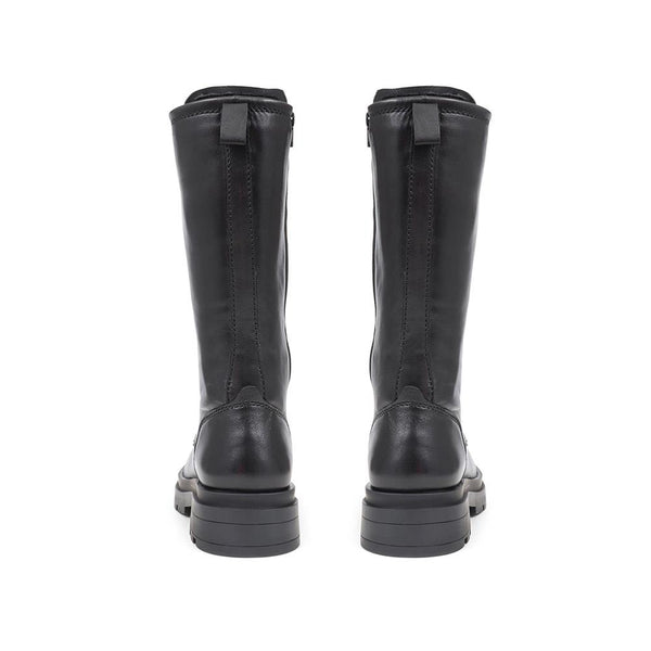 jones bootmaker Women's Mika Leather Lace-Up Boots - Black