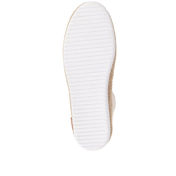 Jones Bootmaker Women's Milan Leather Espadrille Flats - Gold