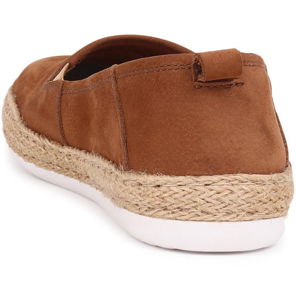 Jones Bootmaker Women's Milan Leather Espadrille Flats - Tan