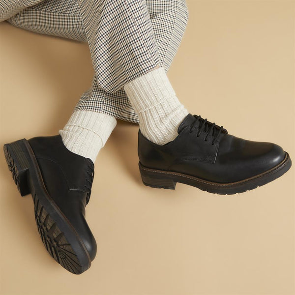 Jones Bootmaker Women's Mimi Smart Lace-Up Shoes - Black