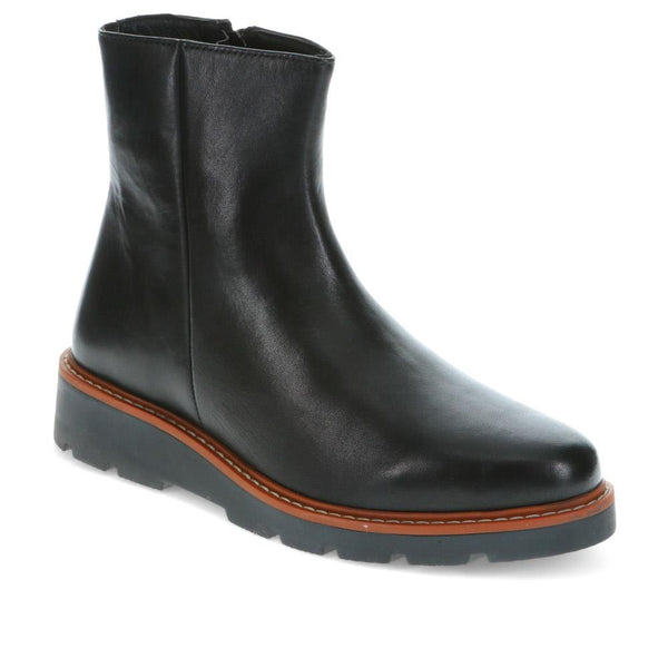 jones bootmaker Women's Natasha Leather Ankle Boots - Black