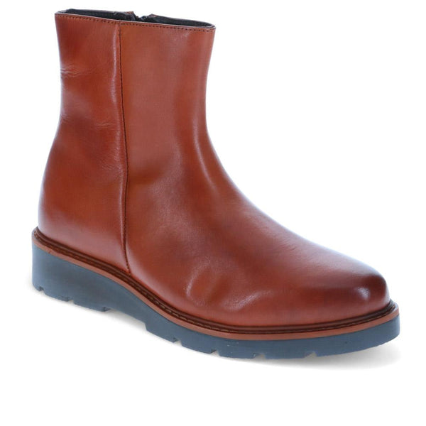 jones bootmaker Women's Natasha Leather Ankle Boots - Tan