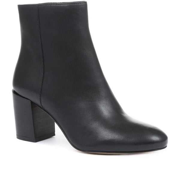 jones bootmaker Women's Neptune Heeled Ankle Boots - Black