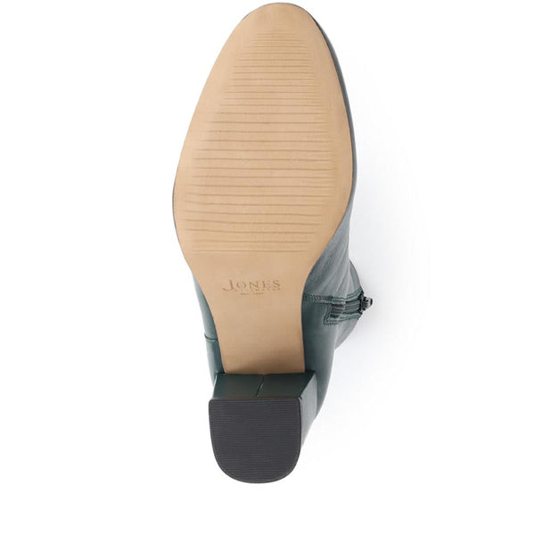 Jones Bootmaker Women's Neptune Heeled Ankle Boots - Bottle Green