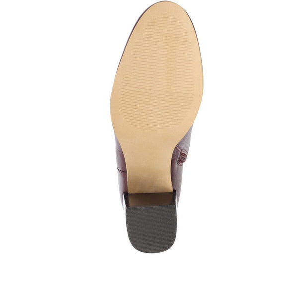 jones bootmaker Women's Neptune Heeled Ankle Boots - Burgundy