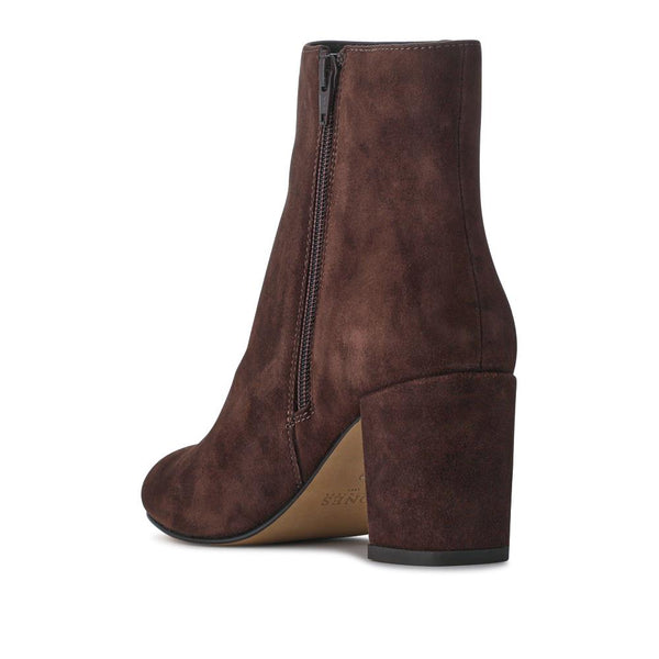 Jones Bootmaker Women's Neptune Heeled Ankle Boots - Chocolate Suede