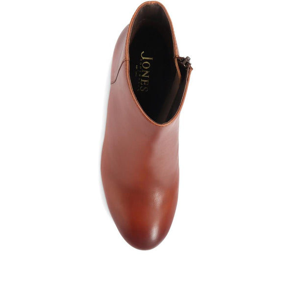 Jones Bootmaker Women's Neptune Heeled Ankle Boots - Cognac