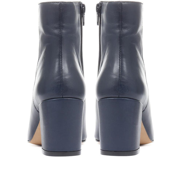 Jones Bootmaker Women's Neptune Heeled Ankle Boots - Navy