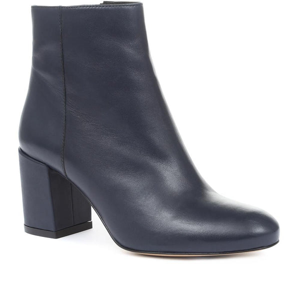 jones bootmaker Women's Neptune Heeled Ankle Boots - Navy