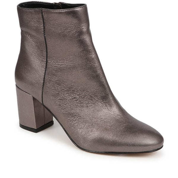 jones bootmaker Women's Neptune Heeled Ankle Boots - Pewter