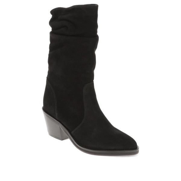 jones bootmaker Women's Nerine Calf-Length Boots - Black