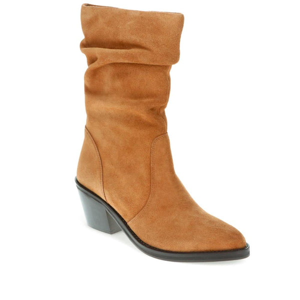 jones bootmaker Women's Nerine Calf-Length Boots - Tan