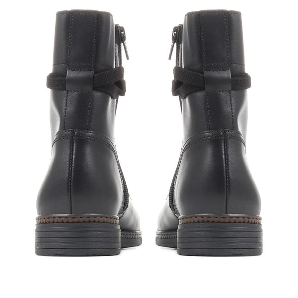 Jones Bootmaker Women's Nerissa Leather Ankle Boots - Black