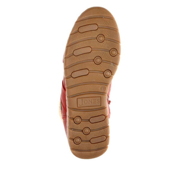 Jones Bootmaker Women's Nimble Leather Ankle Boots - Red