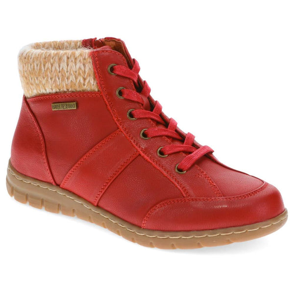 jones bootmaker Women's Nimble Leather Ankle Boots - Red