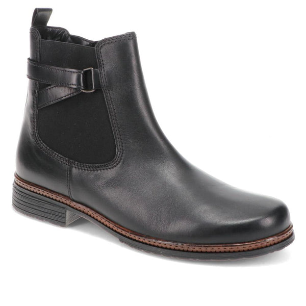jones bootmaker Women's Nolene Gabor Buckle-Detailed Chelsea Boots - Black