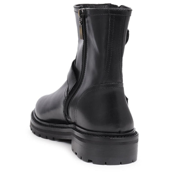 Jones Bootmaker Women's Noosa Chunky Biker Boots - Black