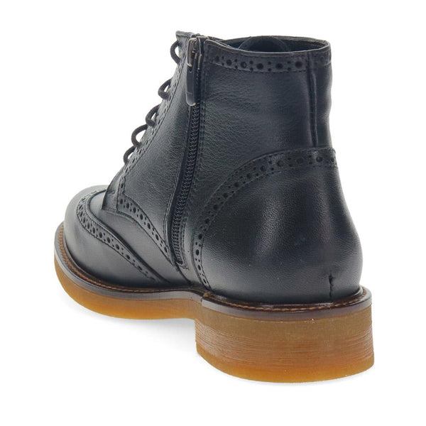 Jones Bootmaker Women's Novi Brogue Ankle Boots - Black