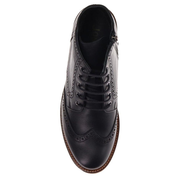 Jones Bootmaker Women's Novi Brogue Ankle Boots - Black