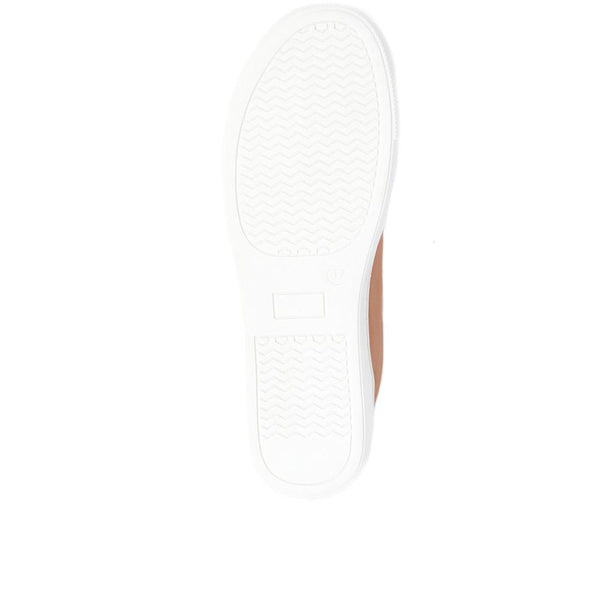 Jones Bootmaker Women's Padova2 Leather Lace-Up Trainers - Tan