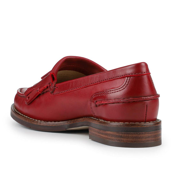 Jones Bootmaker Women's Paolina Smart Leather Moccasins - Red