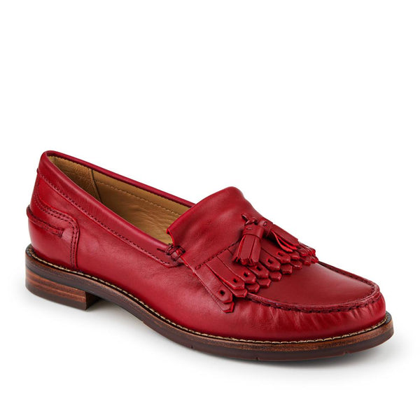 jones bootmaker Women's Paolina Smart Leather Moccasins - Red