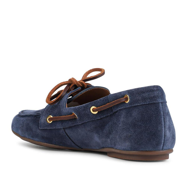 Jones Bootmaker Women's Perissa Leather Loafers - Navy Suede