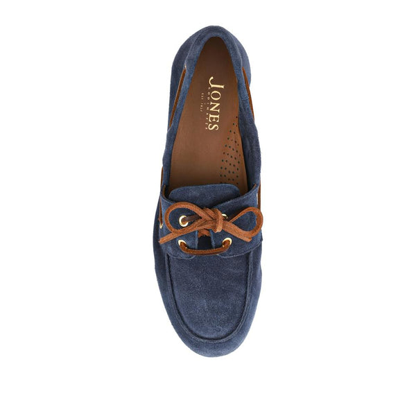 Jones Bootmaker Women's Perissa Leather Loafers - Navy Suede