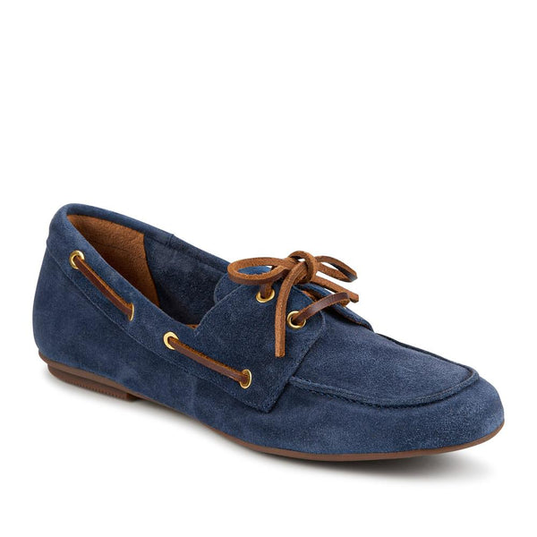 jones bootmaker Women's Perissa Leather Loafers - Navy Suede