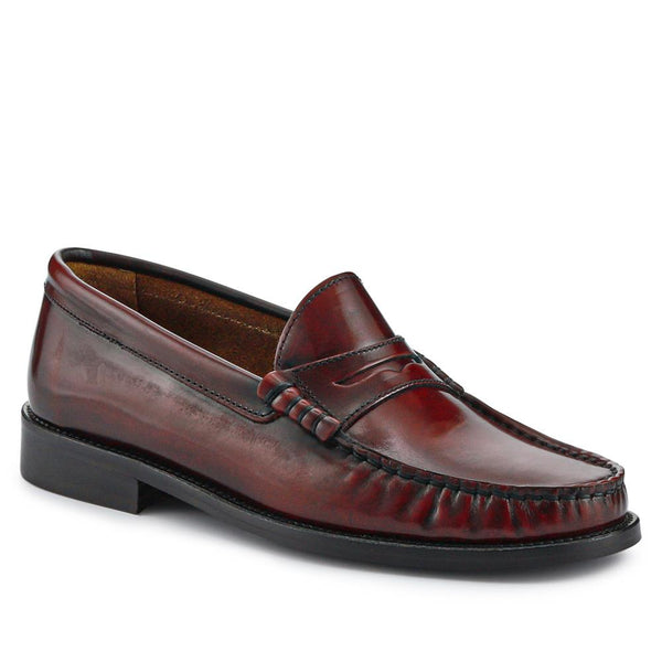 jones bootmaker Women's Perna Smart Leather Moccasins - Burgundy